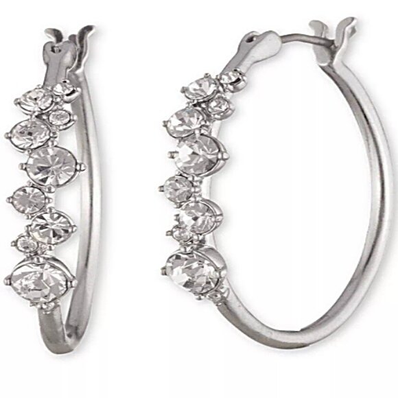 GIVENCHY Crystal Hoop Earrings - Picture 2 of 3